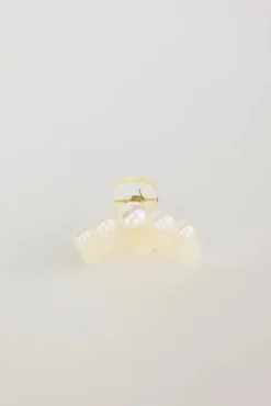 Bohme Oversized Pearl Claw Clip in Small