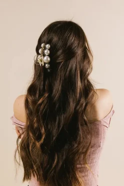 Bohme Oversized Pearl Claw Clip in Medium