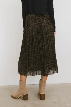Bohme Pascal Pleated Floral Skirt