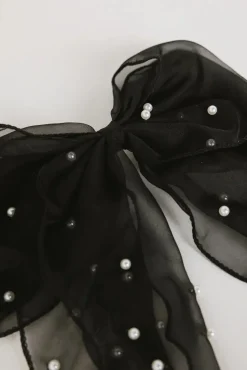 Bohme Pearl Bow Hair Clip in