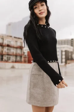 Bohme Pearl Embellished Sweater in