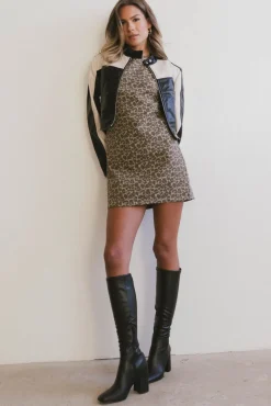 Bohme Penny Leopard Print Mini Dress