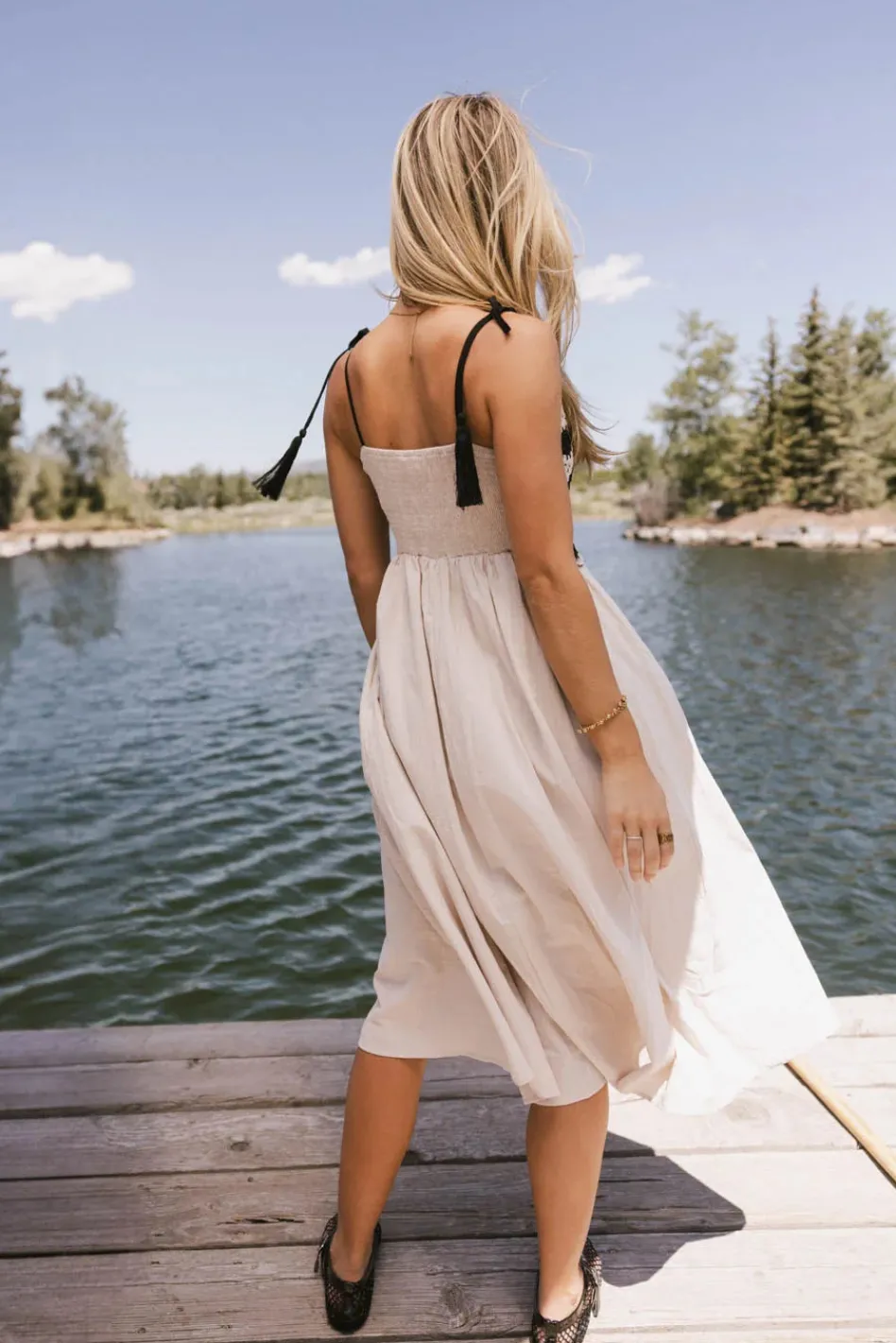 Bohme Perran Crochet Bodice Dress