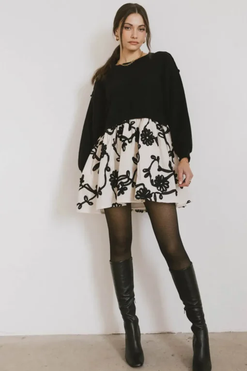 Bohme Petra Floral Sweater Dress
