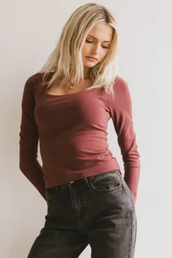Bohme Polly Scoop Neck Top in