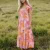 Bohme Poppy Tropical Midi Dress - FINAL SALE