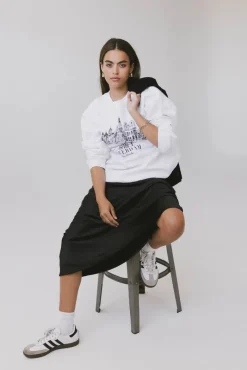 Bohme Preston Satin Skirt in