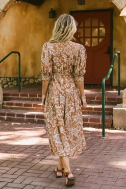 Bohme Raina Floral Midi Dress - FINAL SALE