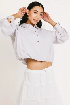 Bohme Rayna Striped Collared Top in - FINAL SALE