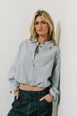 Bohme Rayna Striped Collared Top in - FINAL SALE