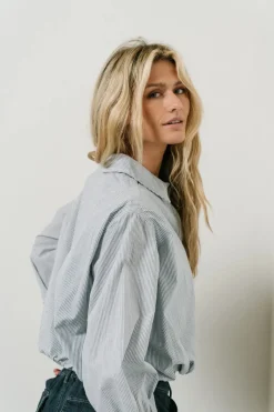 Bohme Rayna Striped Collared Top in - FINAL SALE