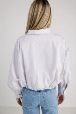 Bohme Rayna Striped Collared Top in - FINAL SALE