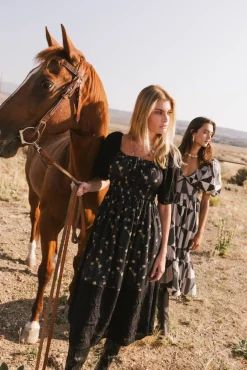 Bohme Rebekah Floral Midi Dress