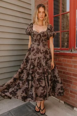 Bohme Robbie Floral Midi Dress