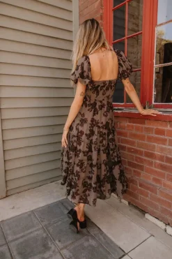 Bohme Robbie Floral Midi Dress