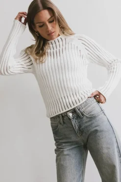 Bohme Ruby Striped Sheer Sweater in
