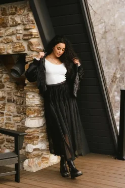 Bohme Rylee Satin Bomber Jacket in