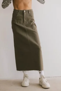 Bohme Rylie Denim Maxi Skirt in