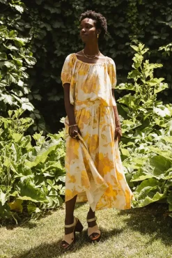 Bohme Saffron Floral Crop Top