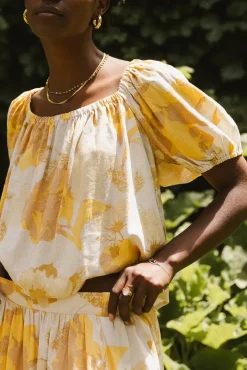 Bohme Saffron Floral Crop Top