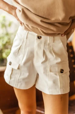 Bohme Scout Shorts in Off White - FINAL SALE