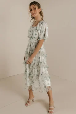 Bohme She Gets The Flowers Midi Dress - FINAL SALE