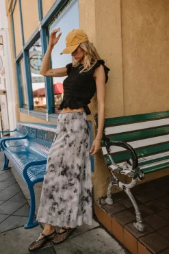 Bohme Shelly Ruffled Sweater Top in