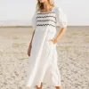Bohme Sinead Smocked Back Midi Dress