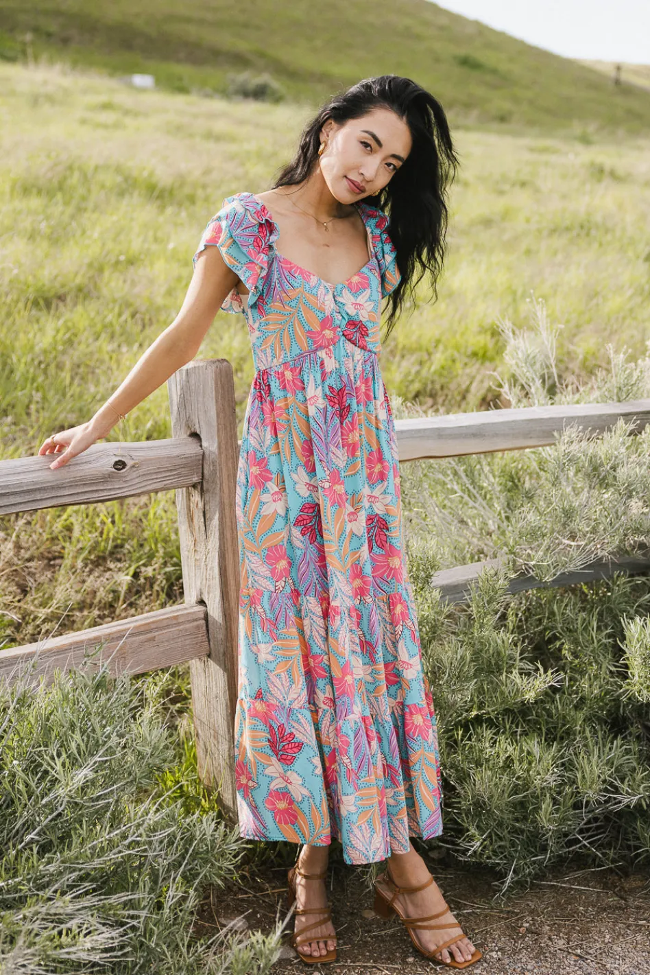 Bohme Skipper Tropical Midi Dress - FINAL SALE