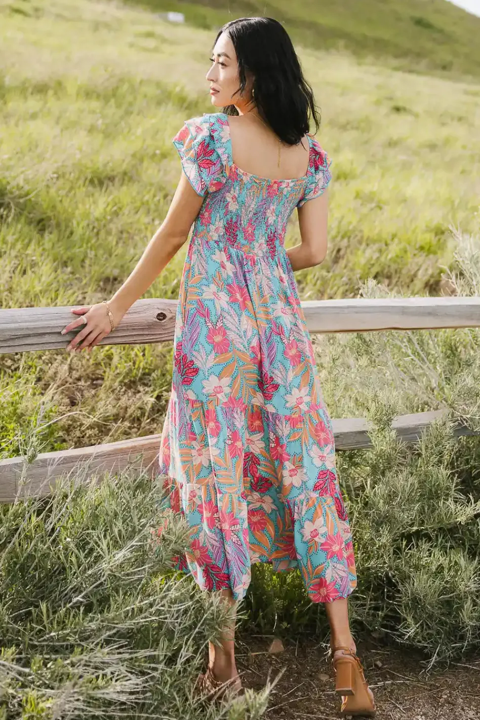 Bohme Skipper Tropical Midi Dress - FINAL SALE