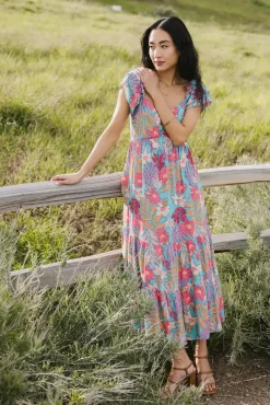 Bohme Skipper Tropical Midi Dress - FINAL SALE