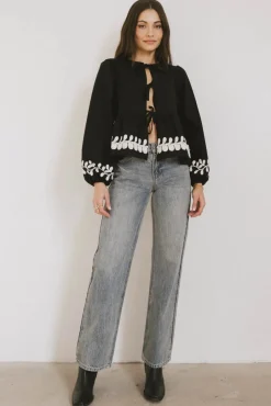 Bohme Stariana Embroidered Tie Blouse in