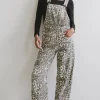 Bohme Tansy Denim Overalls in Leopard
