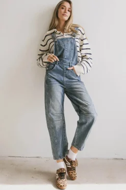 Bohme Tansy Denim Overalls in Medium Wash