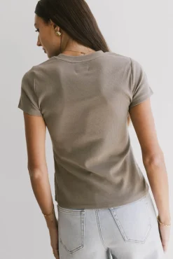 Bohme Tara Ribbed Basic Tee in
