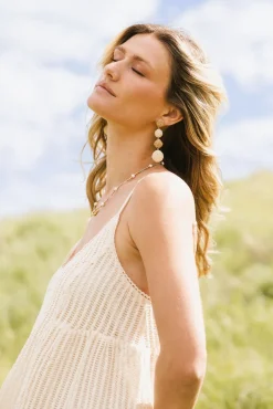 Bohme Tara Straw Bead Earrings