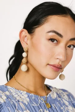 Bohme Tara Straw Bead Earrings