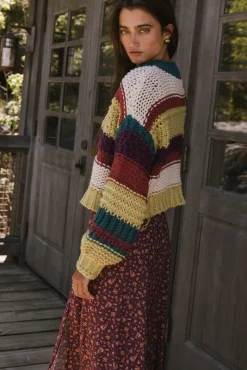 Bohme Tennyson Striped Sweater in Green
