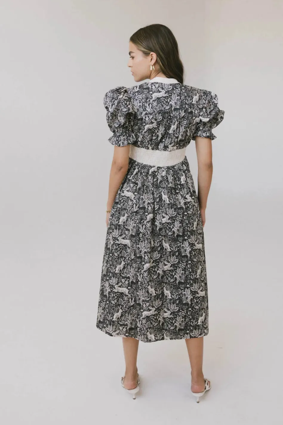 Bohme The Flora and Fauna Midi Dress