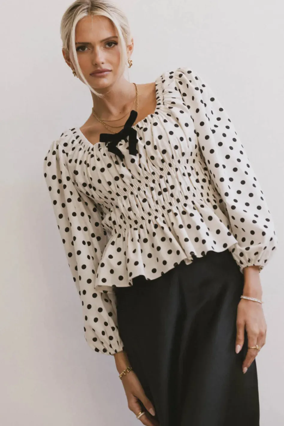 Bohme The Velveteen Bow Blouse
