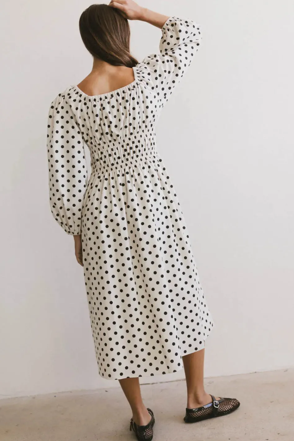 Bohme The Velveteen Bow Midi Dress