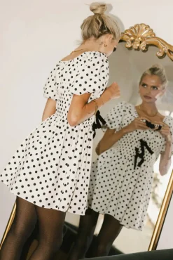 Bohme The Velveteen Bow Mini Dress