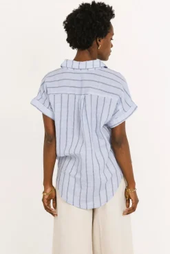 Bohme Topanga Striped Button Up in - FINAL SALE