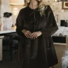Bohme Tyler Peplum Mini Dress in Corduroy