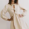 Bohme Tyler Peplum Mini Dress in Corduroy