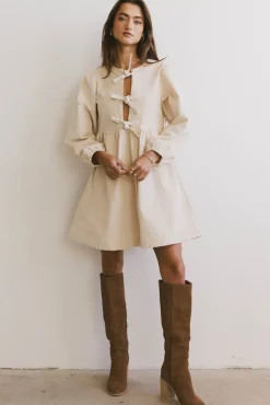 Bohme Tyler Peplum Mini Dress in Corduroy