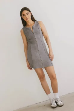 Bohme Vela Zip Up Mini Dress
