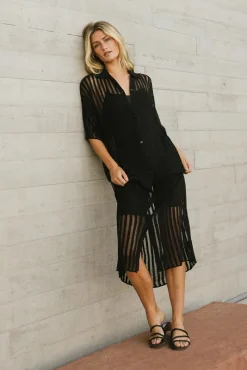 Bohme Venetia Sheer Midi Dress in