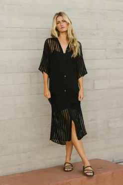 Bohme Venetia Sheer Midi Dress in