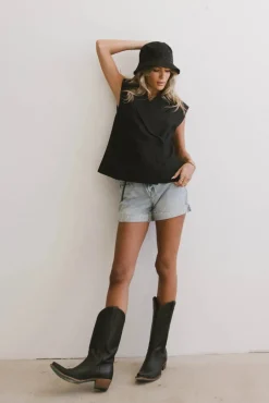 Bohme Vinnie Crossover Denim Shorts - FINAL SALE